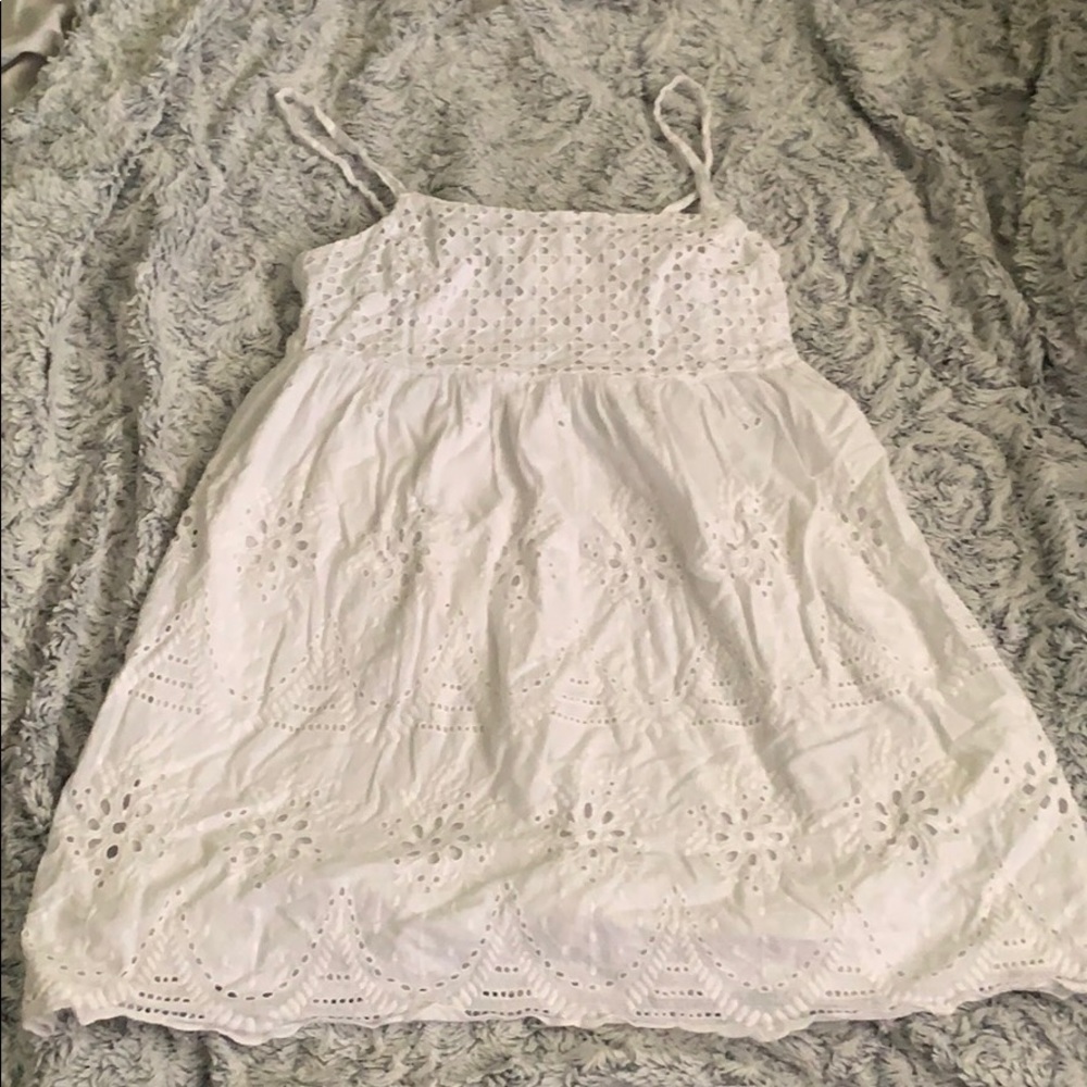 white boho dress